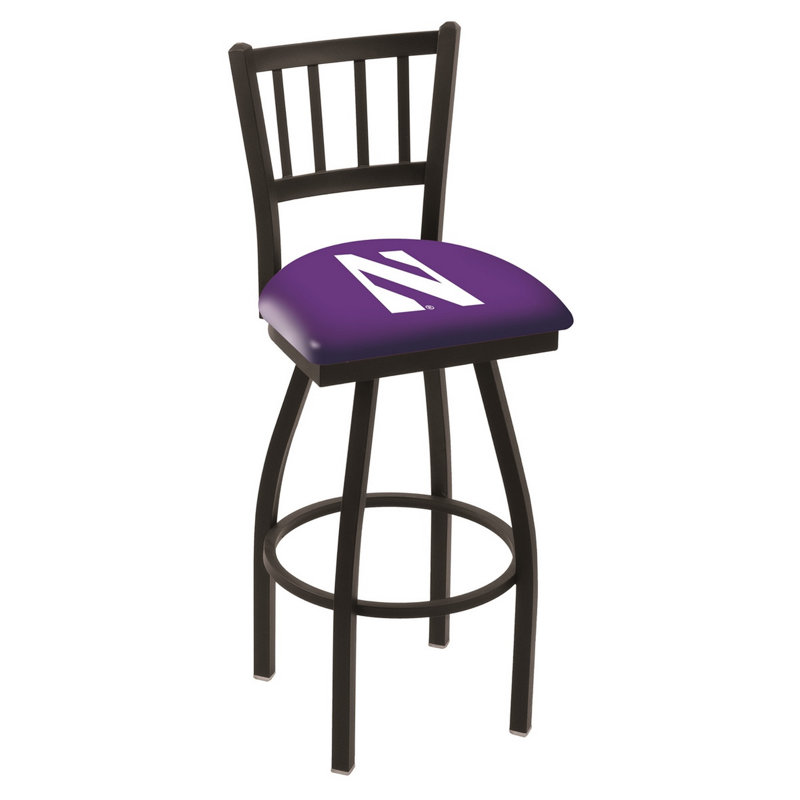 NCAA Swivel 25" Counter Stool, Northwestern Wildcats, 25" Height