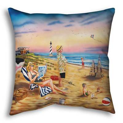 Throw Pillow, Beachy Keen by Robert Andrea