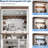 Coffee Bar Cabinet, 72 in Coffee Bar Hutch, Farmhouse Sideboard Buffet Cabinet with Adjustable Storage Shelf, LED Light/6 Hooks/3 Drawers-439533989
