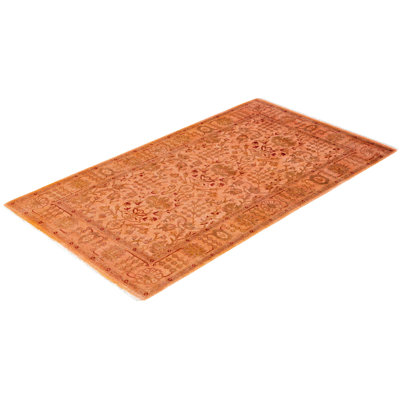 Overdyed One-of-a-Kind 3' 1" X 5' 4" Hand Knotted Area Rug