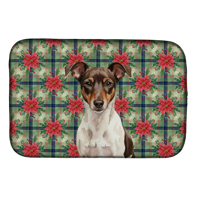 Tapis de séchage chocolat et rat blanc, Chocolat / blanc 
