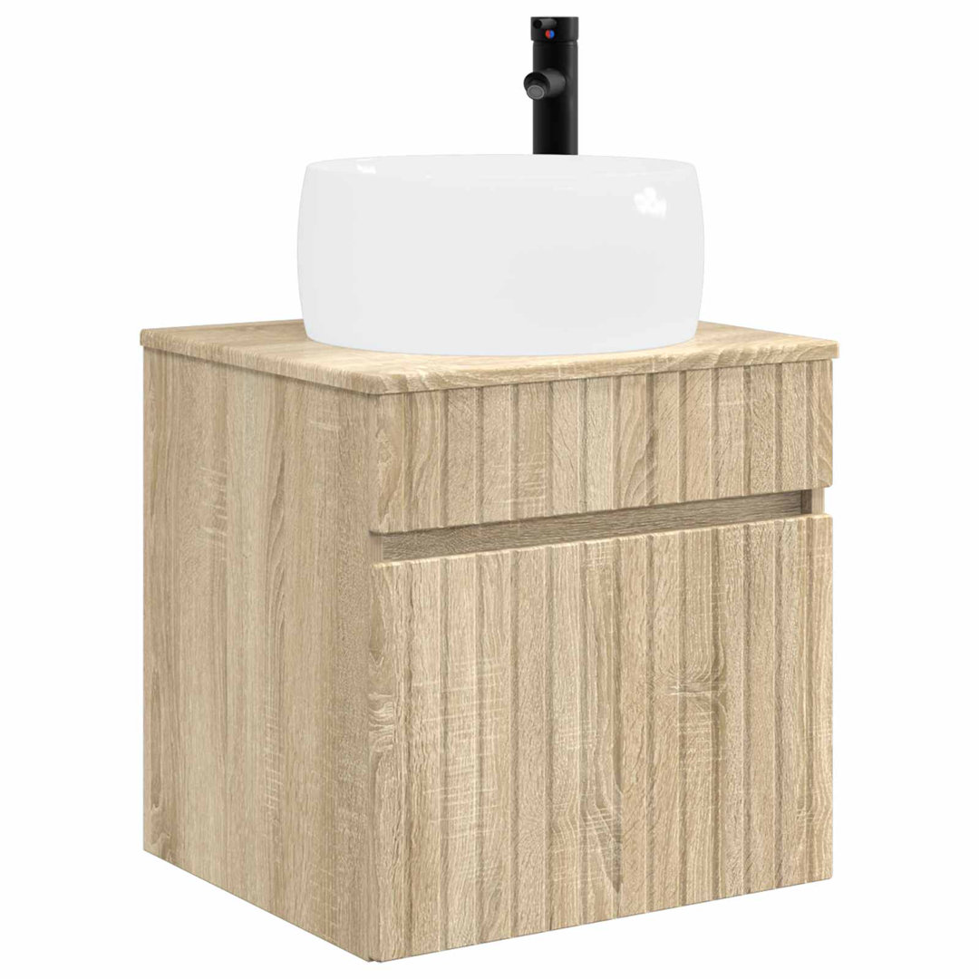 Wall-Mounted Sink Vanity With Drawer Engineered Wood Wall-Mounted
