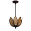 Luminaire suspendu en bronze d'acajou à 1 lumière Aubriella