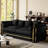  87" Modern 3-Seater Sofa with Double-Layer Gold-Trimmed Arms-1647491132-1647401630
