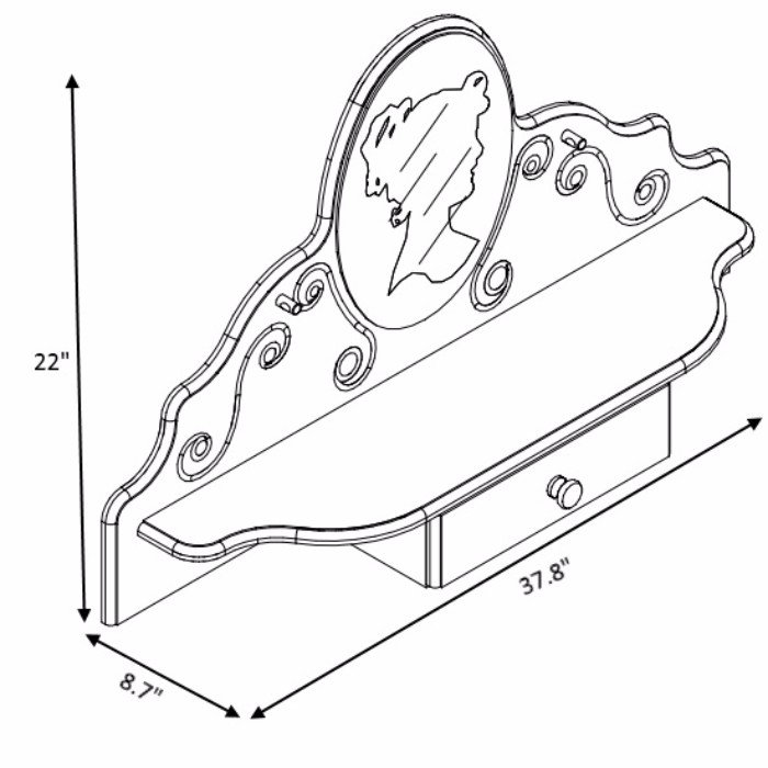 Miroir meuble-lavabo Cedar Grove