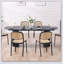 Table de salle à manger extensible avec plateau solide, conception moderne pour une utilisation polyvalente dans la cuisine, la salle à manger et le salon