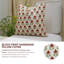 Housse de coussin en lin à imprimé Fab Fabine (Mayur, rouge)-106270244-106270242
