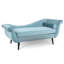 Chaise longue avec accoudoirs à volutes