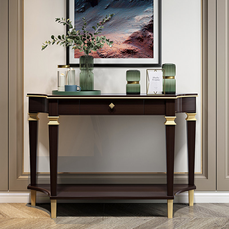 American-style solid wood console table