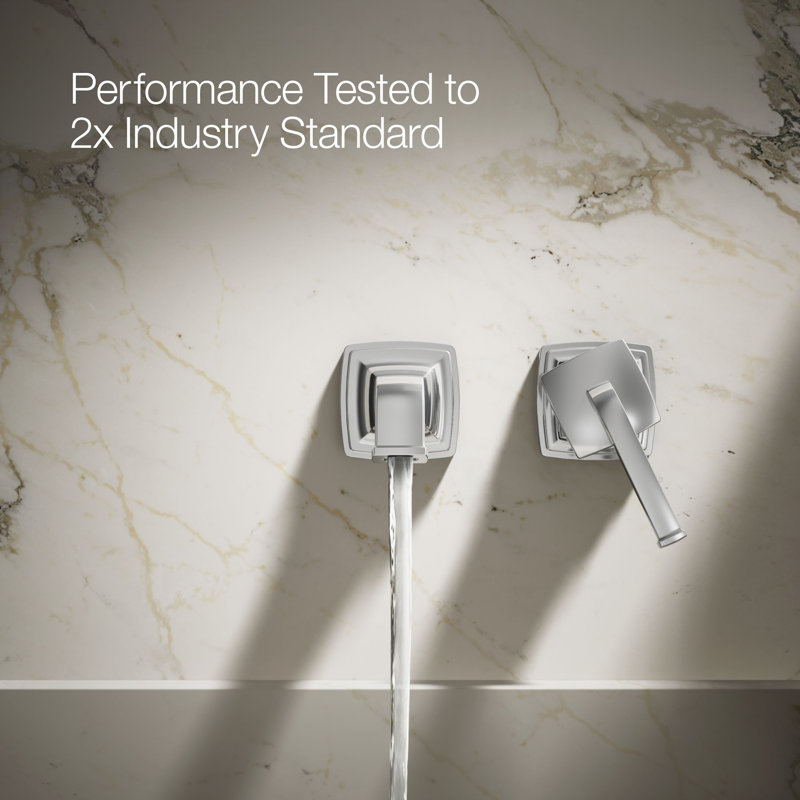 Riff Wall-Mount Single-Handle Bathroom Sink Faucet, Polished Chrome