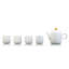 LIULI Living, Bone China Tea Set | Four Seasons of Leisure (1 Teapot, 4 Teacups)