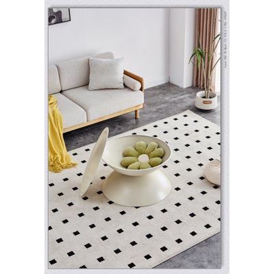 Table basse Milk White avec rangement et plateau mobile