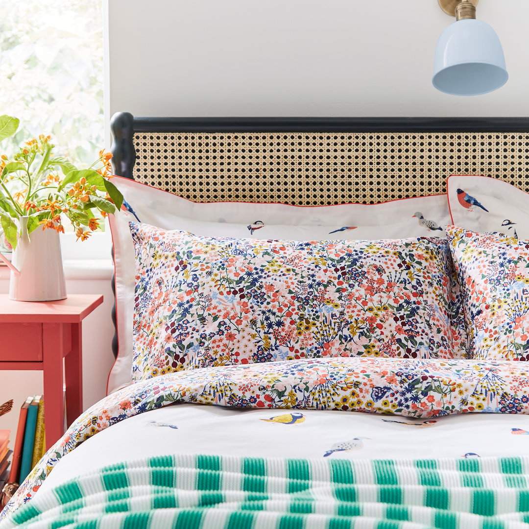 Floral Standard Cotton Percale Housewife pillowcase