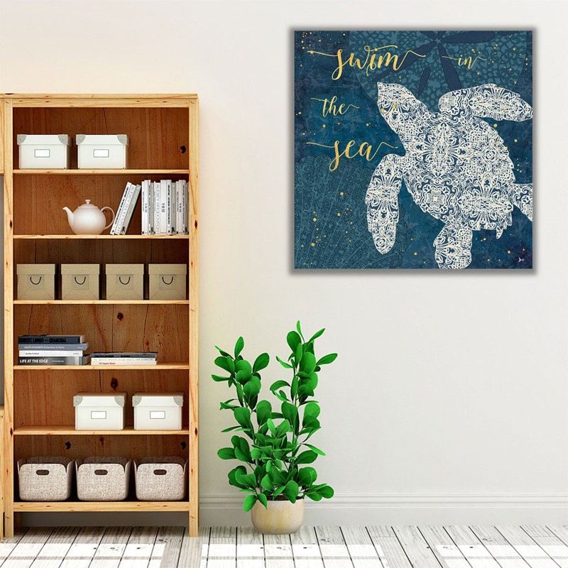 «Coastal Lace VI», reproduction d'art sur toile, H 24 po x l 24 po