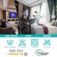 Paire de rideaux occultant en velours avec œillets Abbie Home pour chambre et salon-536724955-536724964