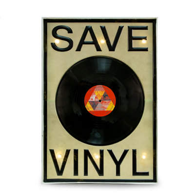 Enseigne à del en vinyle save