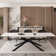 78.74'' To 110.24'' Rectangular Extendable Dining Table With Sintered Stone Top For 8-10