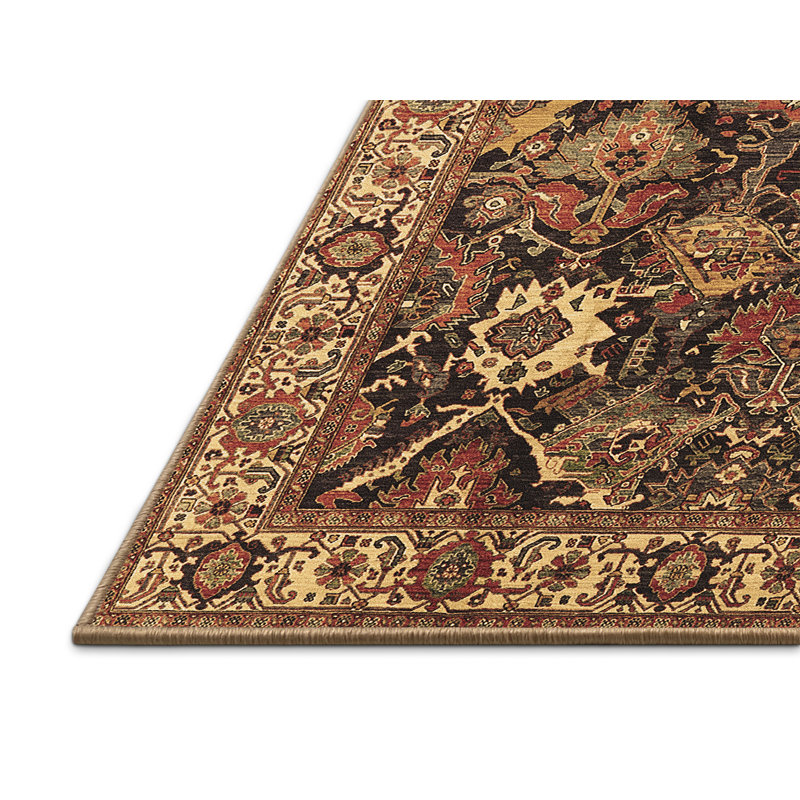 Hansraj Performance Oriental Indoor Rug, Rectangle 6' x 9'
