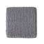 Tabouret de pieds en coton tricoté à la main gris doux - taille 16,3 pouces, perspective agréable, profond, large, grand