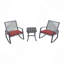 2-Person Outdoor Patio Bistro Metal Rocking Conversation Set With Table-465477275
