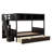 Leda Twin over Full Futon Bunk Bed with Bookcase by Runforrest-748128746