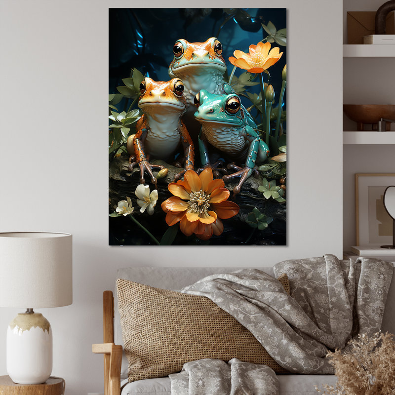" Emerald Pond Harmony ", 32" H x 24" W x 1" D, Wrapped Canvas