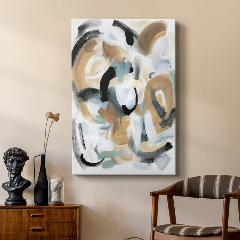 Série ABSTRACT DCCXCV - Toile tendue avec châssis de qualité supérieure - Prêt à être accroché, H 36 po x l 24 po