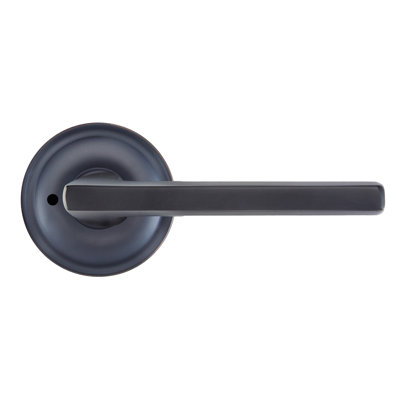 Bravura 839-0 Delray Privacy Lever on Traditional Round Rose in Oil Rubbed Bronze