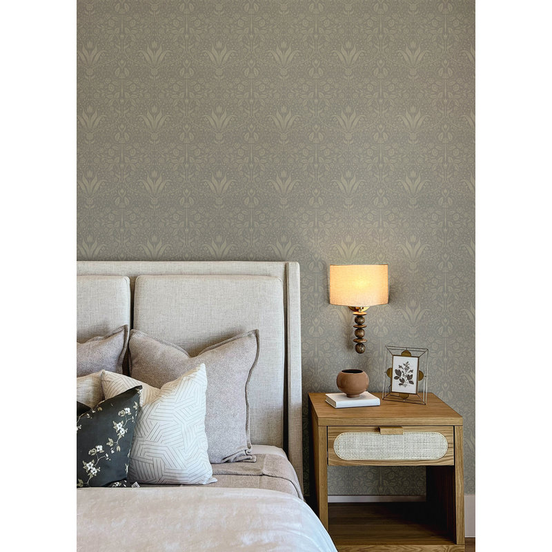 Floral Wallpaper Double Roll, Blue