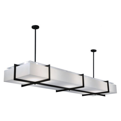Luminaire suspendu pour îlot de cuisine 12 lumières Dalynn