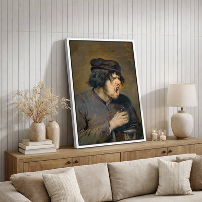 Expressive Character Portrait Artwork, Old Master Figure Pictures, Framed Canvas Giclee Print Wall Art