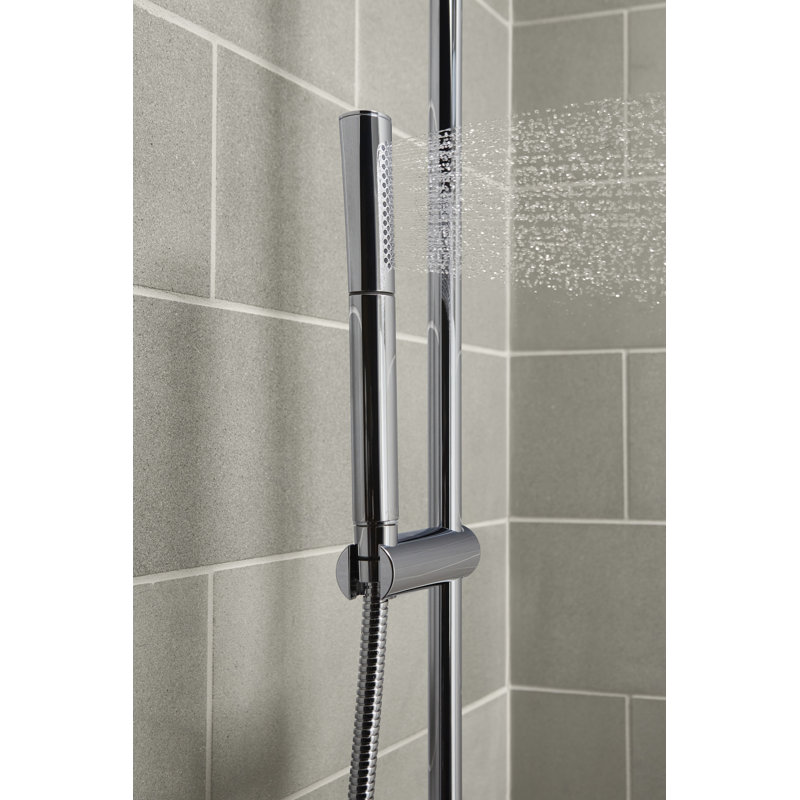 Wand Dual-Function Handshower with Hose, Polished Chrome