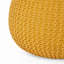 Pouf rond en coton Bordeaux