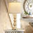 26" Resin Table Lamp with USB and Type-C Outlet-87826404