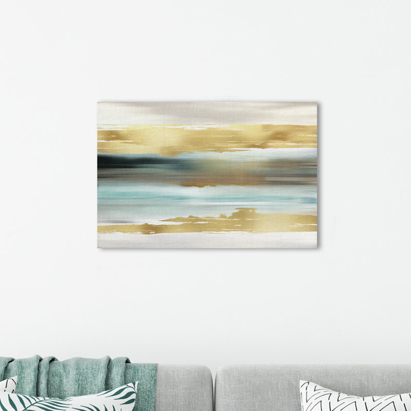« golden coucher », reproduction sur toile tendue, H 18 po x l 24 po x P 1,5 po