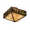 Rustic Lodge Glass Semi Flush Mount
