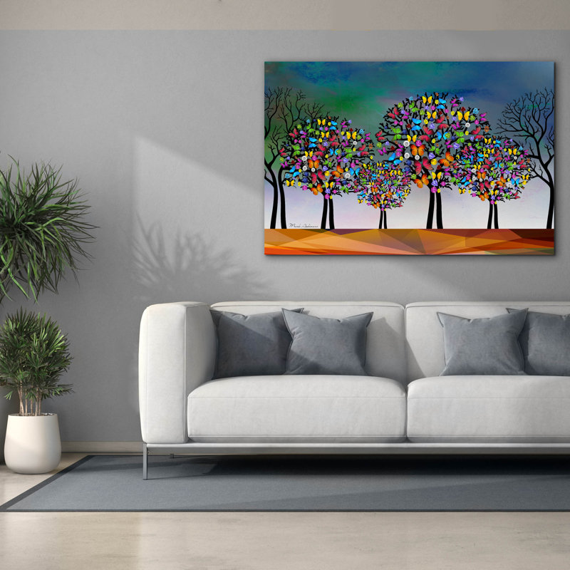 «Mark Tree» par Mark Ashkenazi, art mural sur toile, H 40 po x l 60 po x P 1,5 po