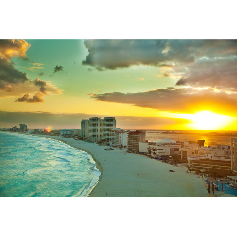 Panoramic View Of Sunset by Yinyang - Wrapped Canvas Print, 30cm H x 46cm W x 3.8cm D