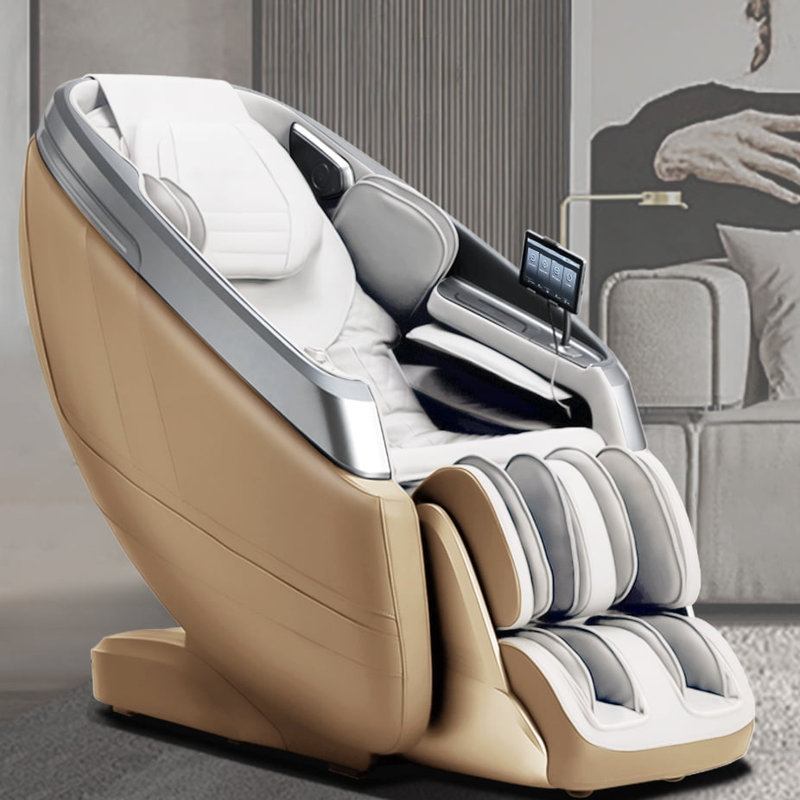 Fauteuil de massage 4D corps entier inclinable avec massage chauffant et extension de repose-pieds à balayage automatique