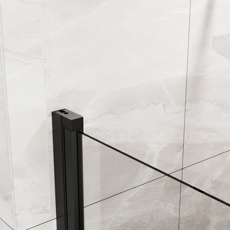 Goodyo 34"X72" Pivot Shower Door, Black