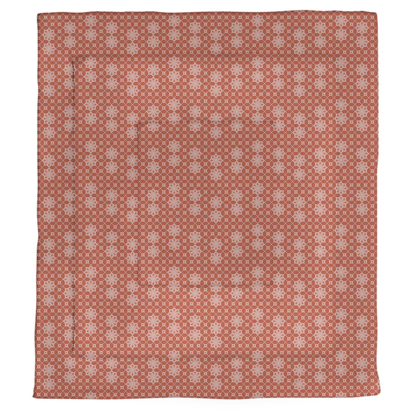 Katelyn Elizabeth Modern & Contemporary Polyester Geometric Shapes Comforter, King Comforter, Red