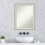 Miroir mural de salle de bain non biseauté blanc 23,5 po x 29,5 po Parlor-55546352