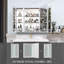 Armoire à pharmacie en aluminium imperméable anti-buée à DEL 40 po avec miroir et 40 tablettes réglables-401488547