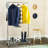 Ples 35.4'' Metal Rolling Clothing Rack