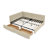 Upholstered Daybed With Backrest, Armrest, And Storage Drawers-1195906147