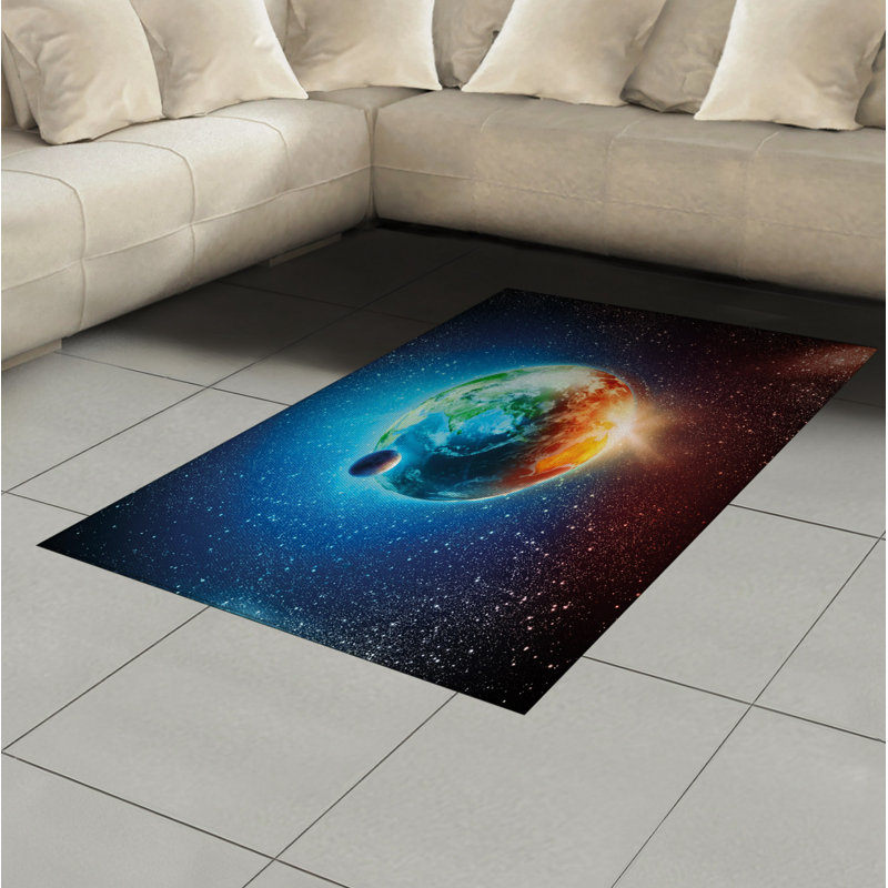 Tapis décoratif en polyuréthane à haute densité de fibres terreuses, Rectangle— 4 pi x 5 pi 8 po