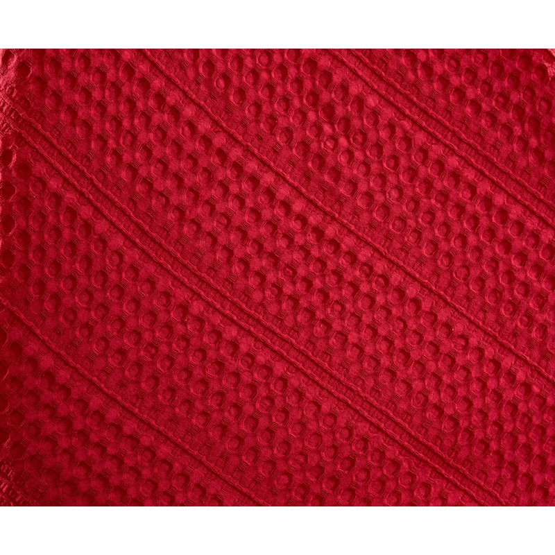 Couvre-lit / couvre-lit 100% coton Damaris, Rouge