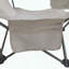 Chaise de camping pour l'extérieur - inclinable réglable (3 niveaux) - porte-gobelet et poche latérale - beige-1152240479