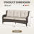 Magline 72.83'' Wicker Outdoor Patio Sofa-632576856