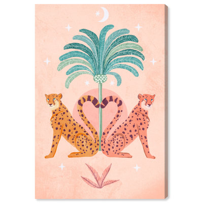 «Cheetah Tropical Dreams», impression sur toile tendue